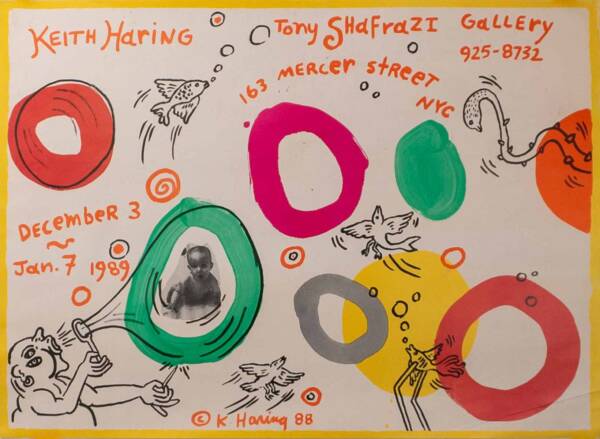 Tony Shafrazi Exhiition poster (1988-1989)