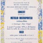 Mstislav Rostropovitch. Salle du Musee National. Nice.