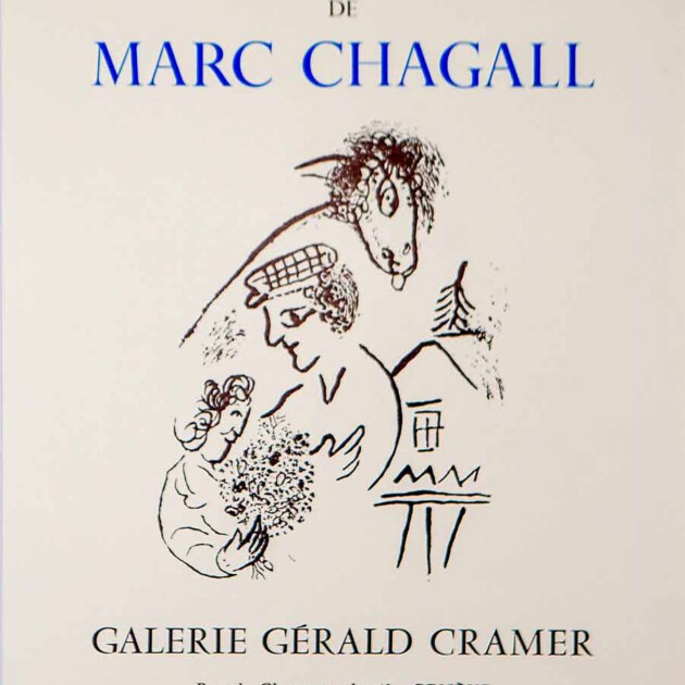 Autour des poemes de Marc Chagall. Galerie Gerald Cramer. Geneve.
