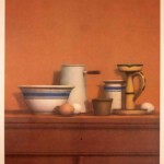 America The Third Century. Still life with eggs Candlestick and Bowl