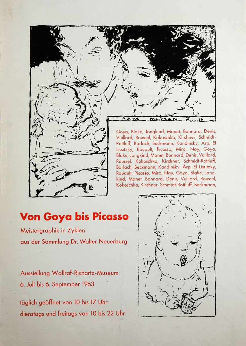 From Goya to Picasso Master Graphik in Cycles from Dr. Walter Neuerburg's Collection