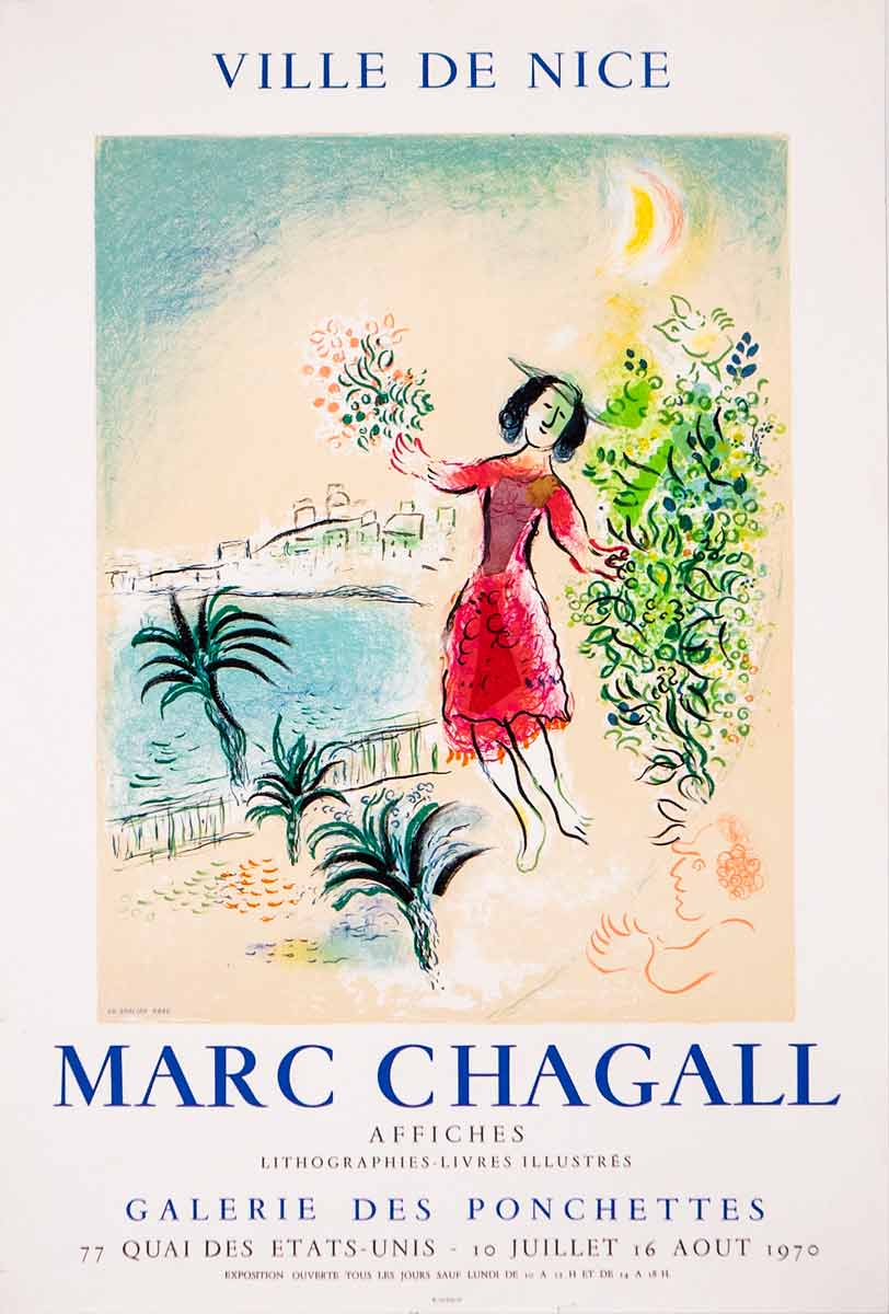 Marc Chagall. La baie de Nice. Galerie des Ponchettes. Nice